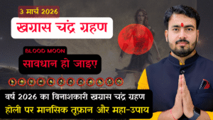 Read more about the article 3 मार्च 2026 खग्रास चंद्र ग्रहण: सूतक काल और 12 राशियों पर असर—जानें अतुल त्रिपाठी के साथ ग्रहण की पूरी सच्चाई!